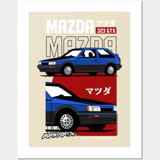 Mazda 323 GTX Motorsport Nostalgia Posters and Art